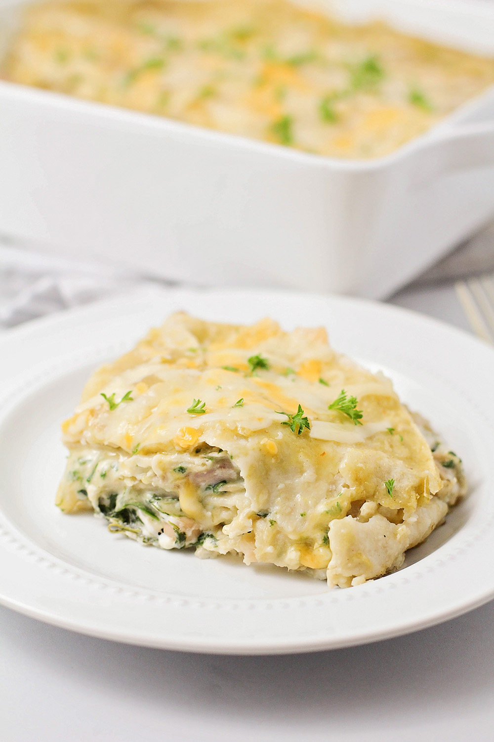 Chicken Enchilada Lasagna