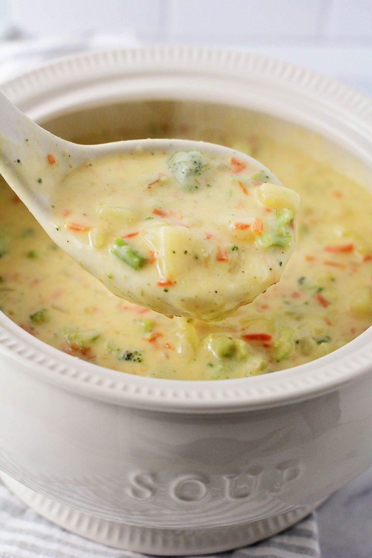 Cheesy Broccoli Potato Soup