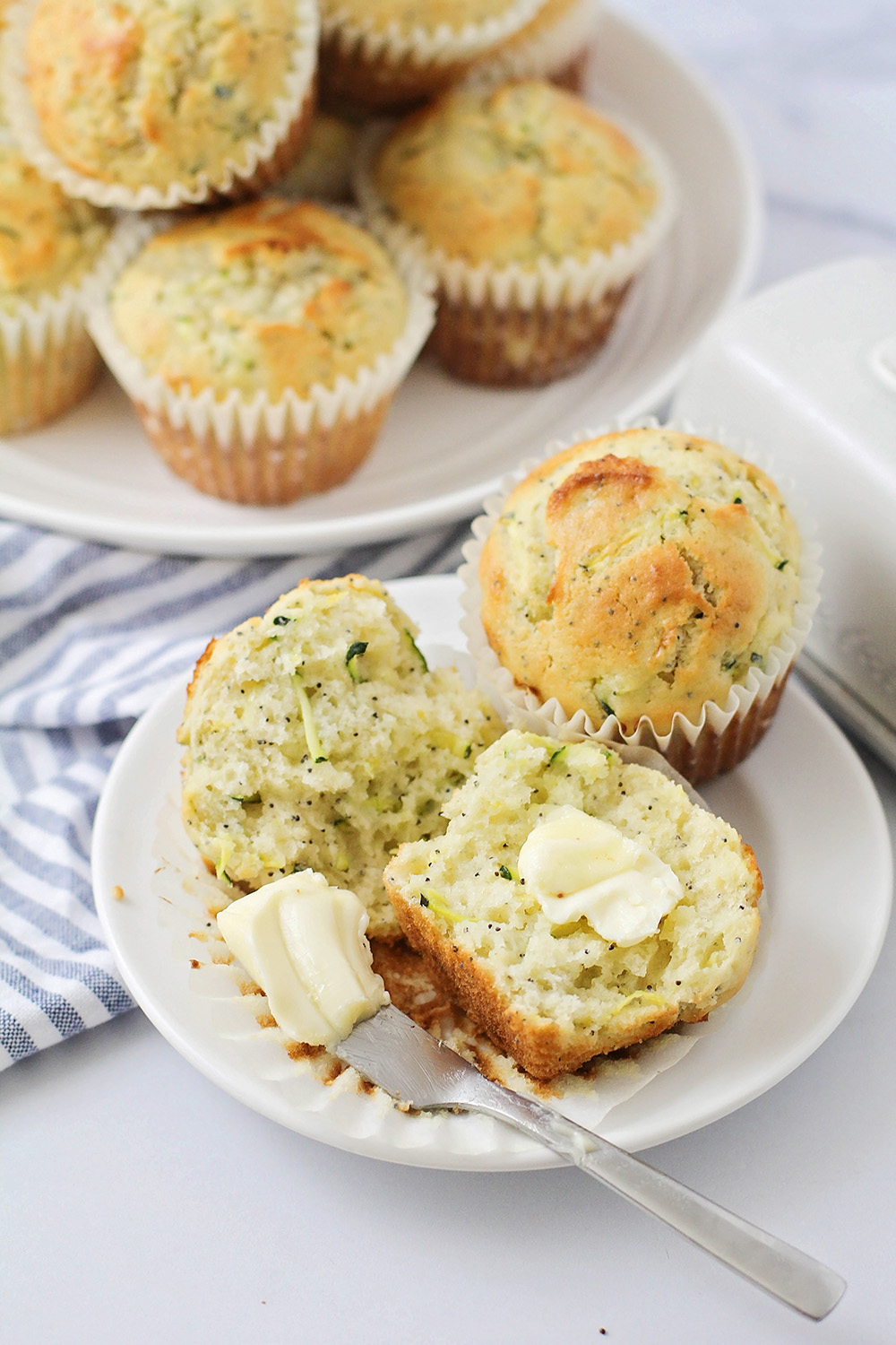 Lemon Poppy Seed Zucchini Muffins