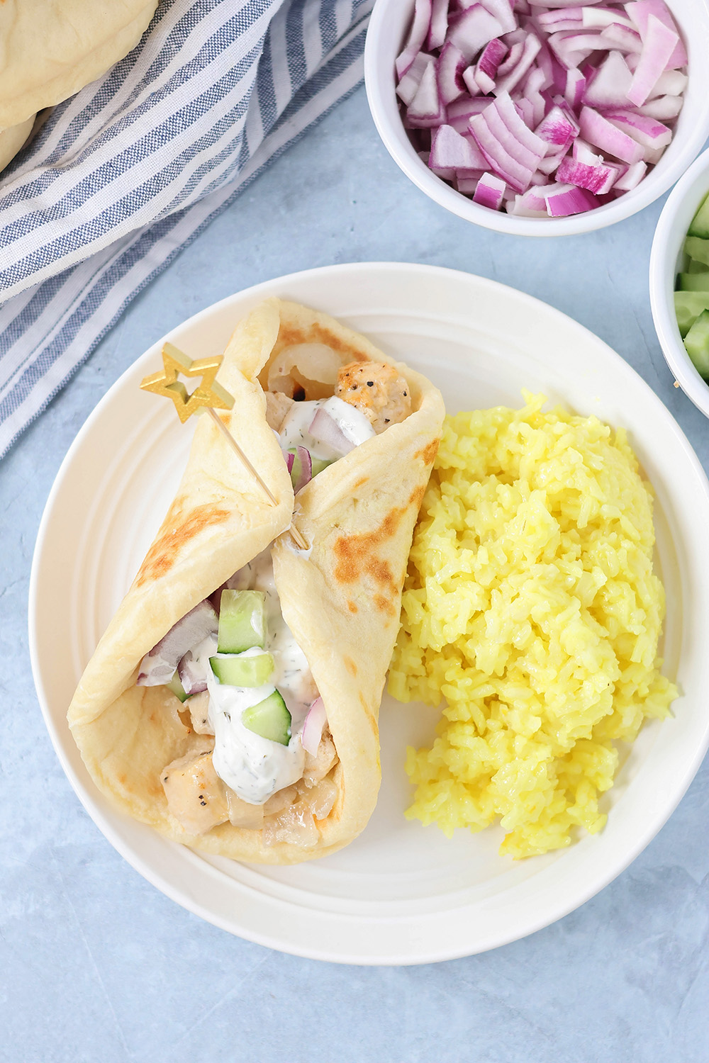 Sheet Pan Chicken Gyros