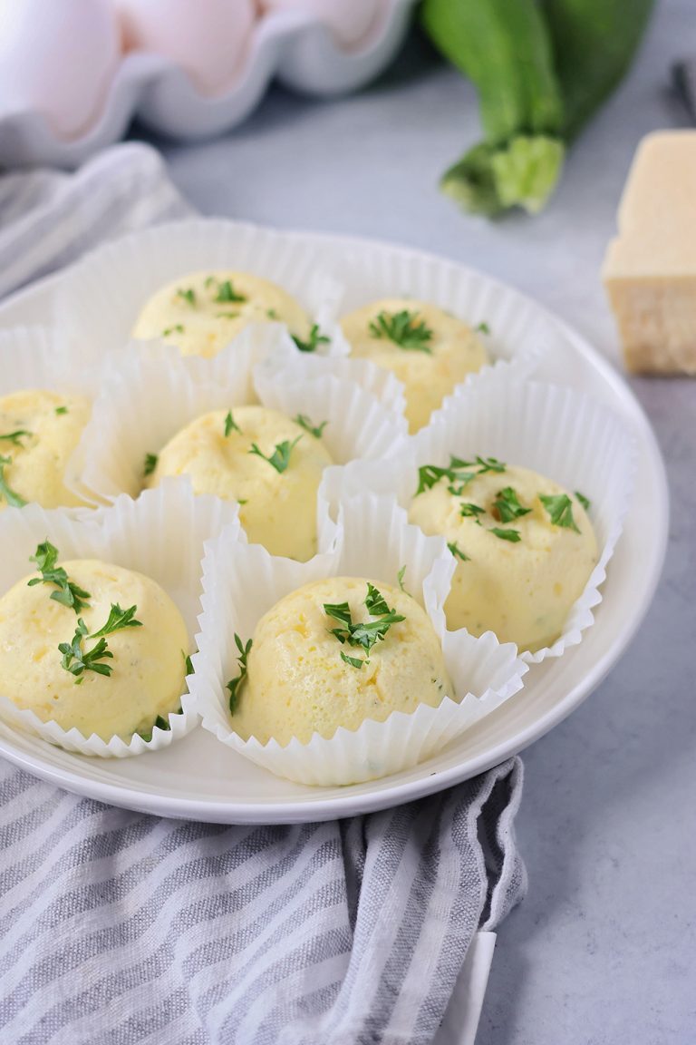 Cheddar Zucchini Egg Bites