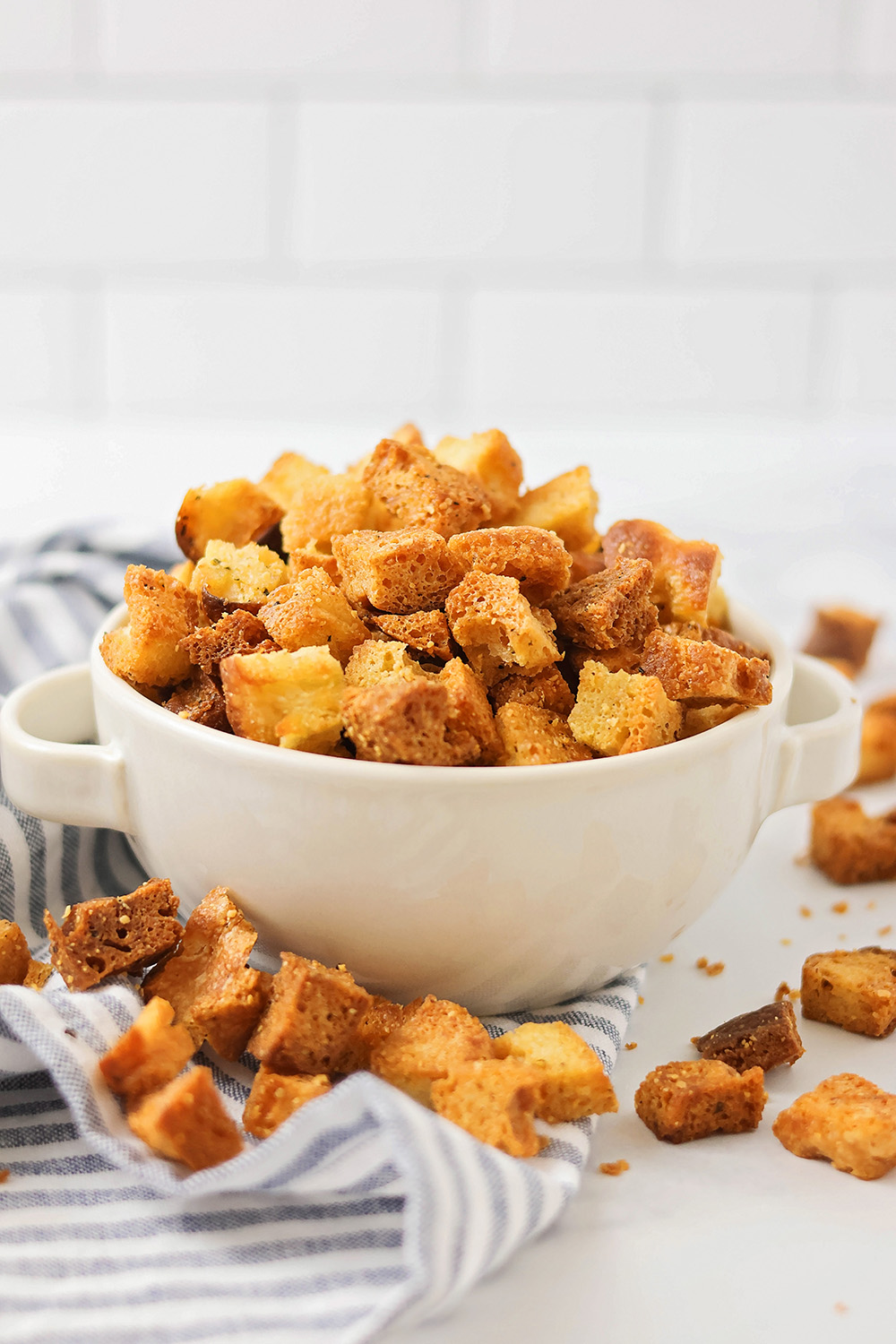 Easy Sourdough Croutons